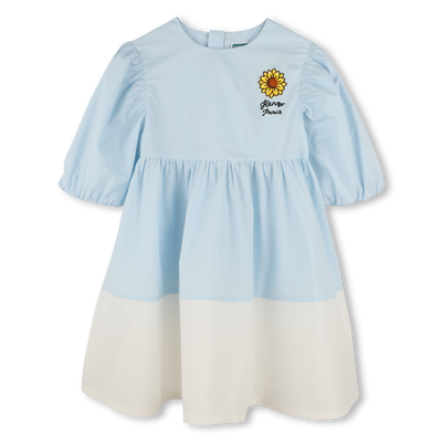 Vestito svasato bicolore KENZO KIDS BAMBINA