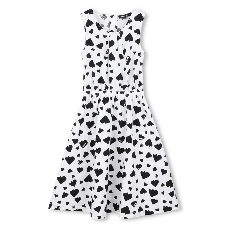 Vestito stampato in cotone DKNY 
                        BAMBINA