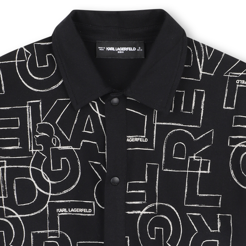Maglia in jersey a maniche corte KARL LAGERFELD KIDS 
                        RAGAZZO