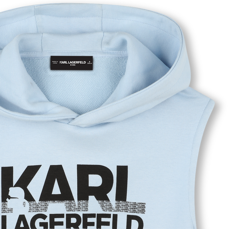Felpa con cappuccio KARL LAGERFELD KIDS 
                        RAGAZZO