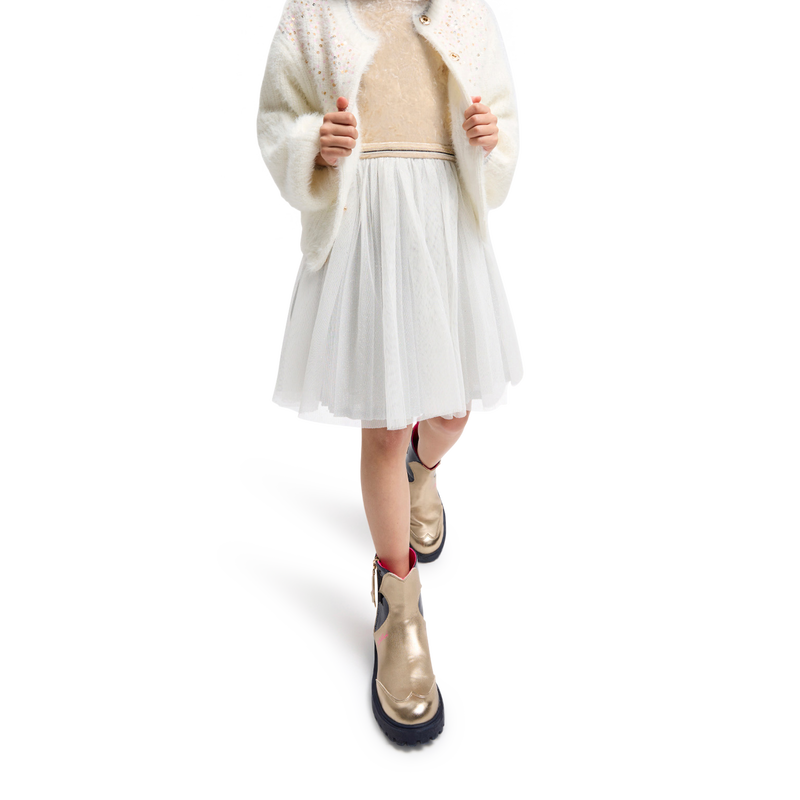 Vestito bi-materiale BILLIEBLUSH 
                        BAMBINA