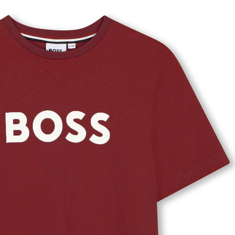 T-SHIRT A MANICHE CORTE BOSS 
                        RAGAZZO