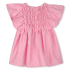 Abito ricamato in raso KENZO KIDS 
                    BAMBINA