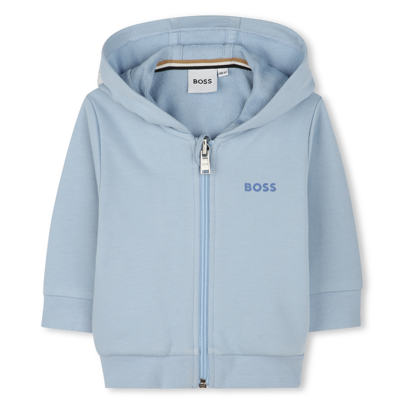 Cardigan sportivo cappuccio BOSS 
                        RAGAZZO