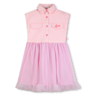 Abito bi-materiale BILLIEBLUSH 
                    BAMBINA