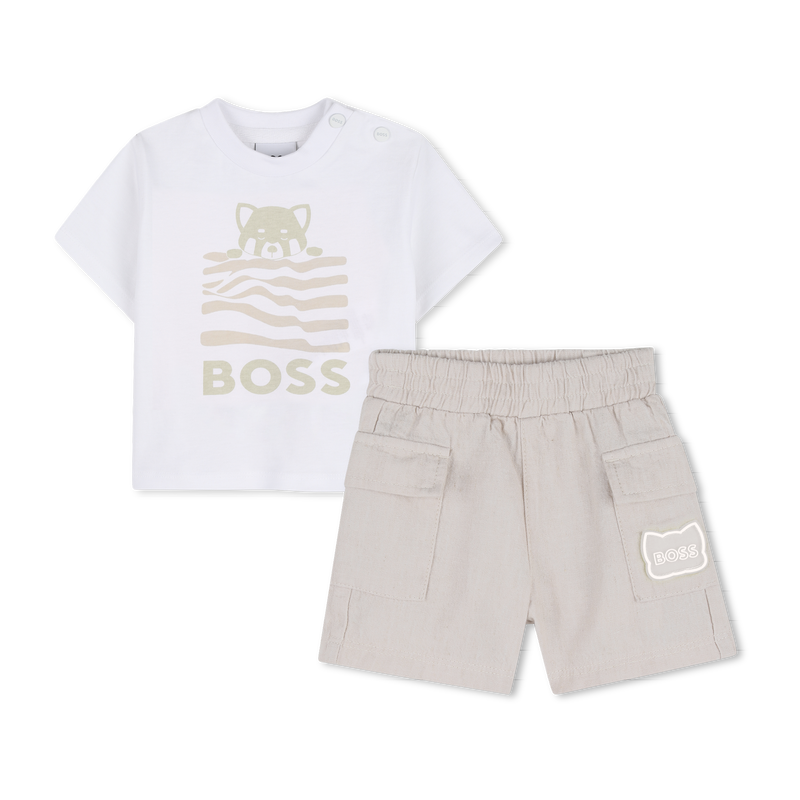 SET T-SHIRT + PANTALONCINI BOSS 
                        RAGAZZO