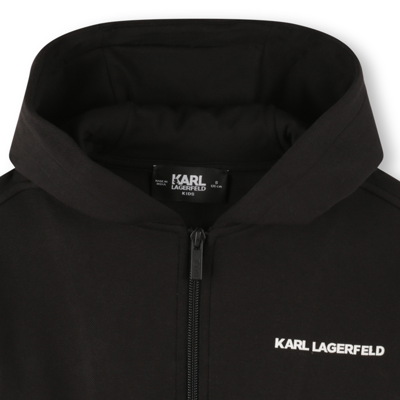 Hooded cardigan KARL LAGERFELD KIDS 
                        RAGAZZO