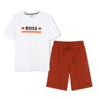 T-shirt e shorts in cotone BOSS 
                    RAGAZZO