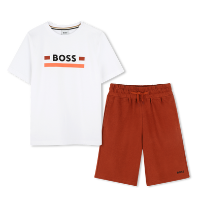 T-shirt e shorts in cotone BOSS RAGAZZO