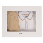 Completo pantaloncini e polo BOSS 
                    RAGAZZO