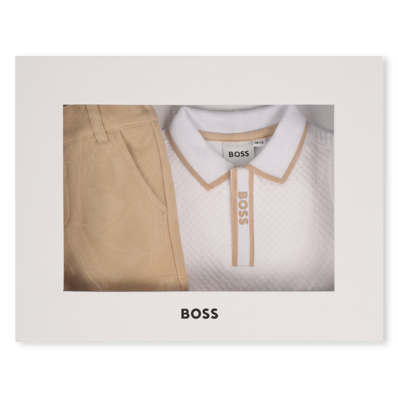 Completo pantaloncini e polo BOSS 
                        RAGAZZO