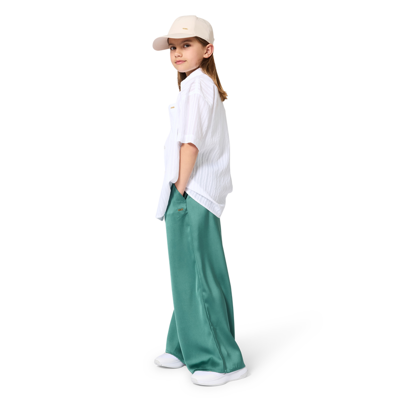 CAMICIA IN TESSUTO LEGGERO GOFFRATO BOSS 
                        BAMBINA