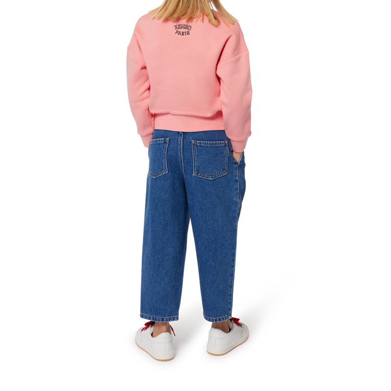 Jeans con inserti e pieghe KENZO KIDS 
                        BAMBINA