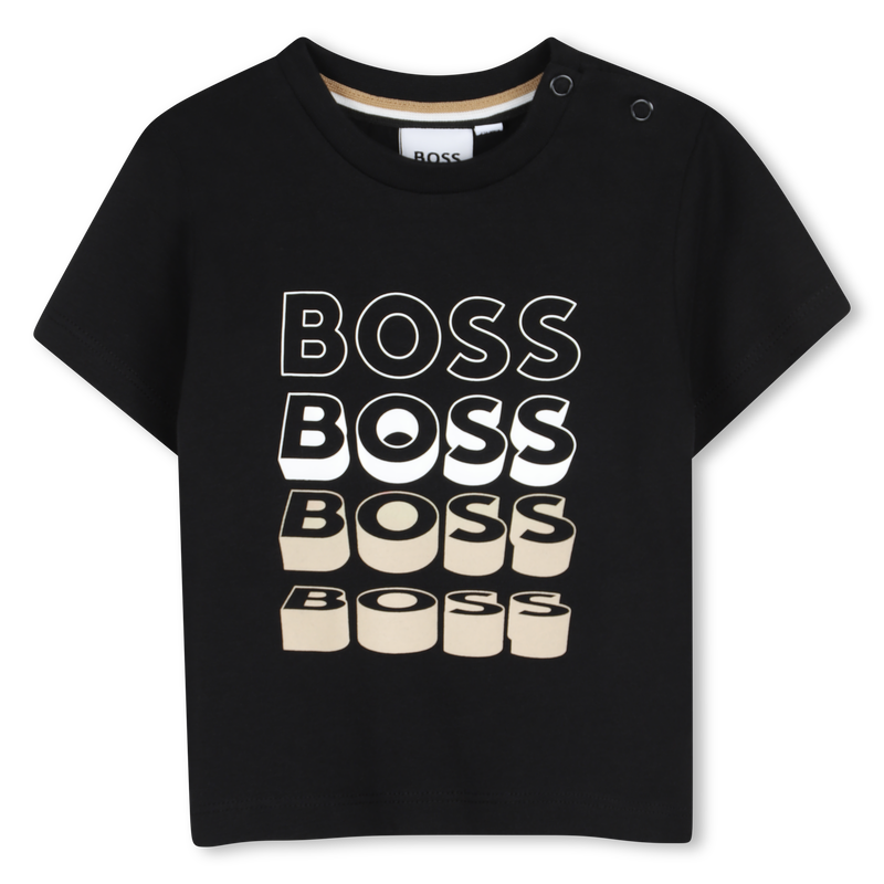 T-SHIRT A MANICHE CORTE BOSS 
                        RAGAZZO