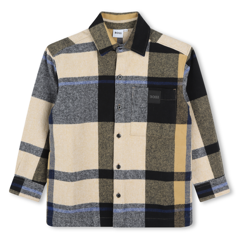 Camicia cotone maniche lunghe BOSS 
                        RAGAZZO