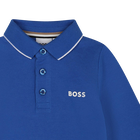 Polo in piqu&eacute; di cotone BOSS 
                    RAGAZZO
