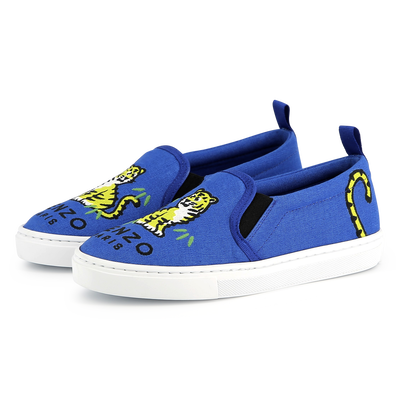 Sneakers elasticizzate in tela KENZO KIDS UNISEX