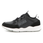 Sneakers finte e tela, NERO, hi-res