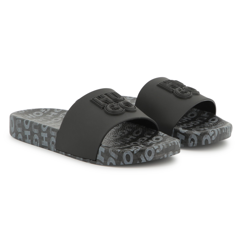 Ciabatte leggere con logo HUGO 
                        RAGAZZO