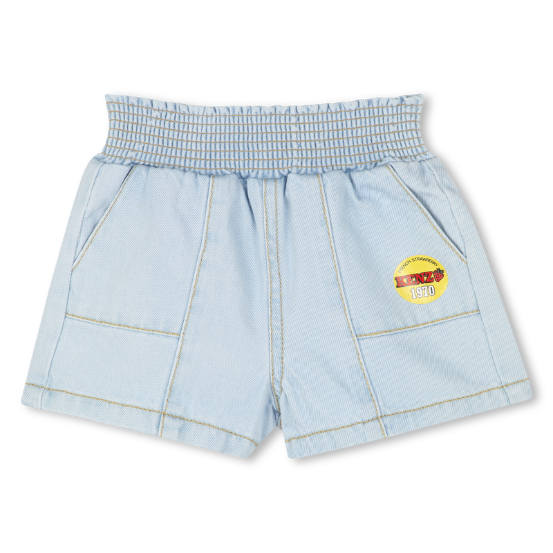 Shorts in jeans con tasche KENZO KIDS 
                        BAMBINA