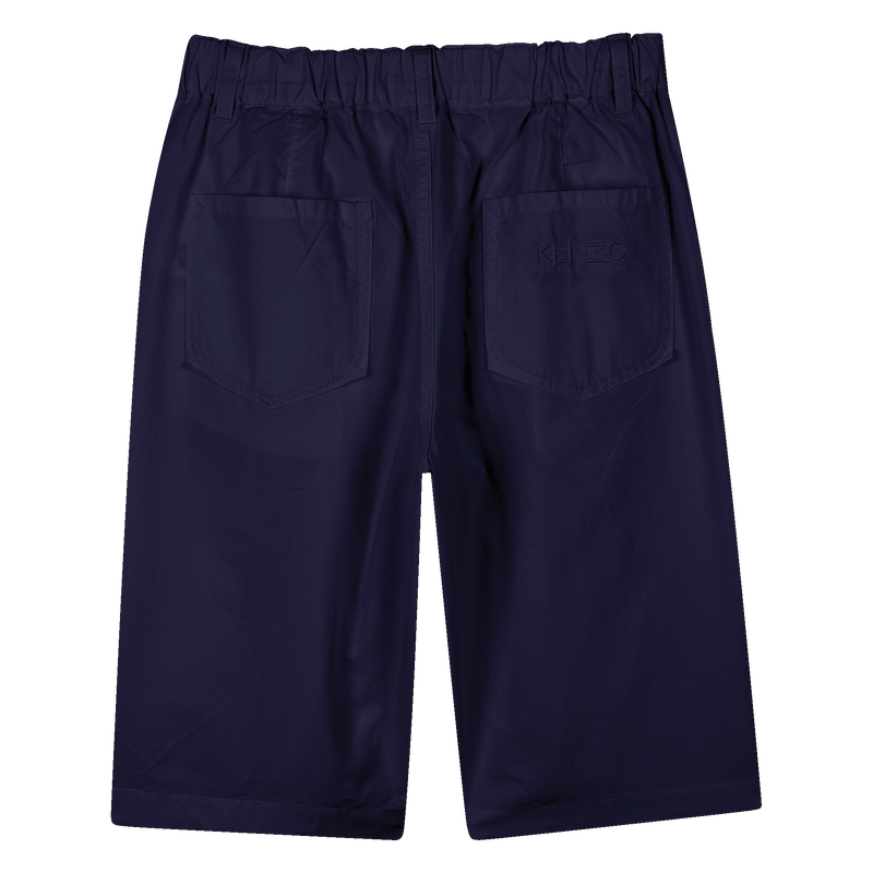 Bermuda tinta unita in cotone KENZO KIDS 
                        RAGAZZO
