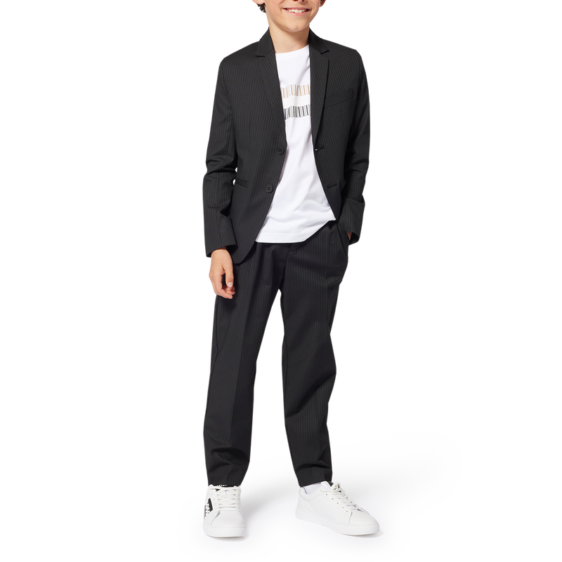 Sneakers stringate in pelle