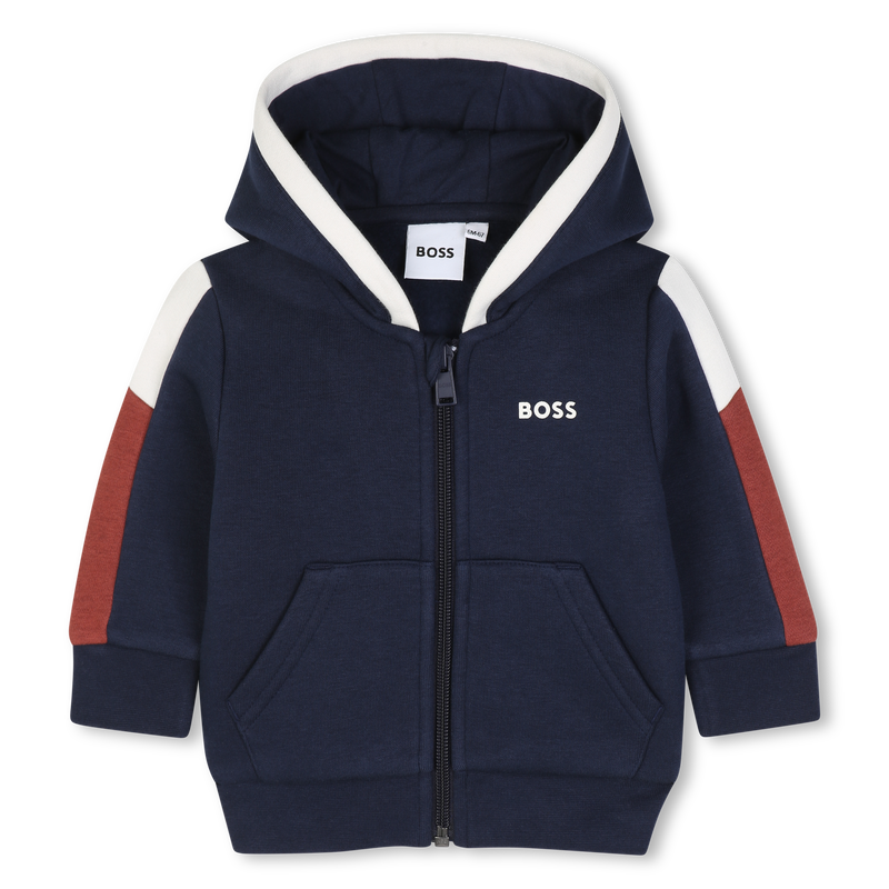 Cardigan con cappuccio BOSS 
                        RAGAZZO