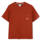 T-shirt in cotone ricamato BOSS 
                    RAGAZZO