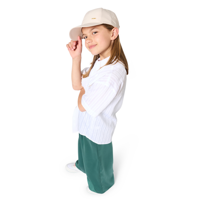 CAMICIA IN TESSUTO LEGGERO GOFFRATO BOSS BAMBINA