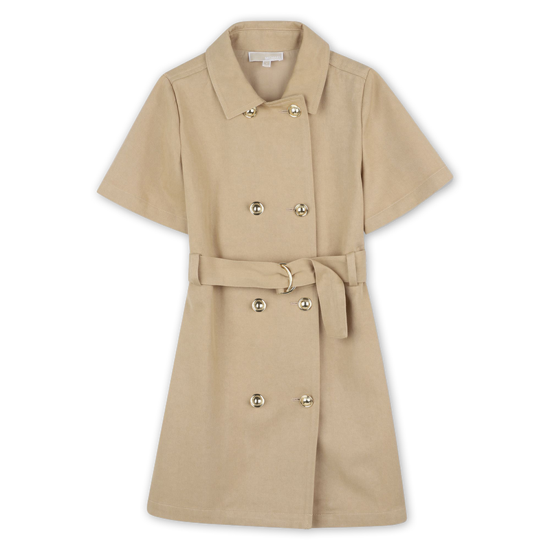 Abito in twill a maniche corte MICHAEL KORS 
                        BAMBINA