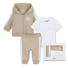 Set cardigan + pantaloni + t-shirt BOSS 
                    RAGAZZO