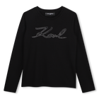 T-shirt a maniche lunghe KARL LAGERFELD KIDS 
                    BAMBINA