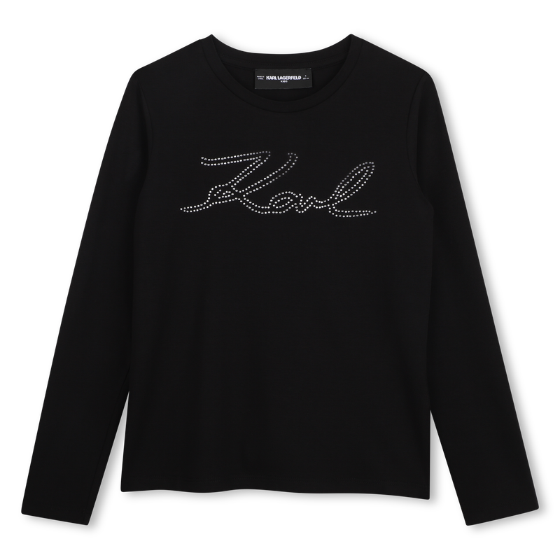 T-shirt a maniche lunghe KARL LAGERFELD KIDS 
                        BAMBINA