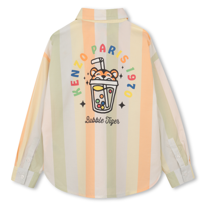 Camicia a righe a maniche lunghe KENZO KIDS 
                        RAGAZZO