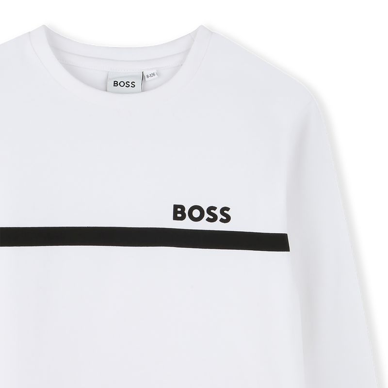 T-SHIRT A MANICHE LUNGHE BOSS 
                        RAGAZZO
