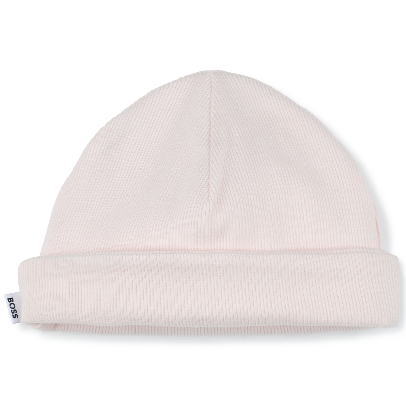 Cappello a coste con risvolto BOSS 
                        BAMBINA