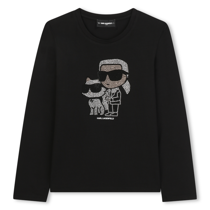 T-shirt a maniche lunghe KARL LAGERFELD KIDS 
                        BAMBINA