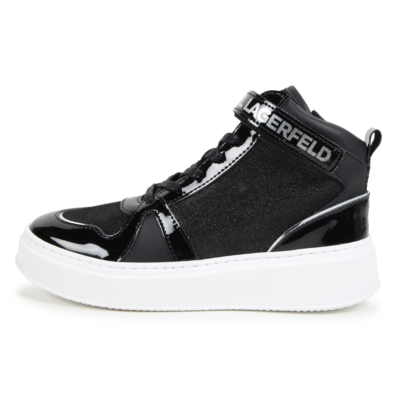 Sneakers alte in pelle KARL LAGERFELD KIDS 
                        BAMBINA