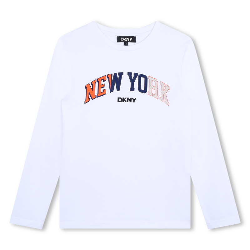 T-shirt maniche lunghe cotone DKNY 
                        RAGAZZO