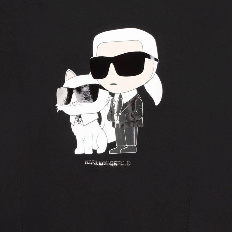 Felpa con stampa KARL LAGERFELD KIDS 
                        BAMBINA