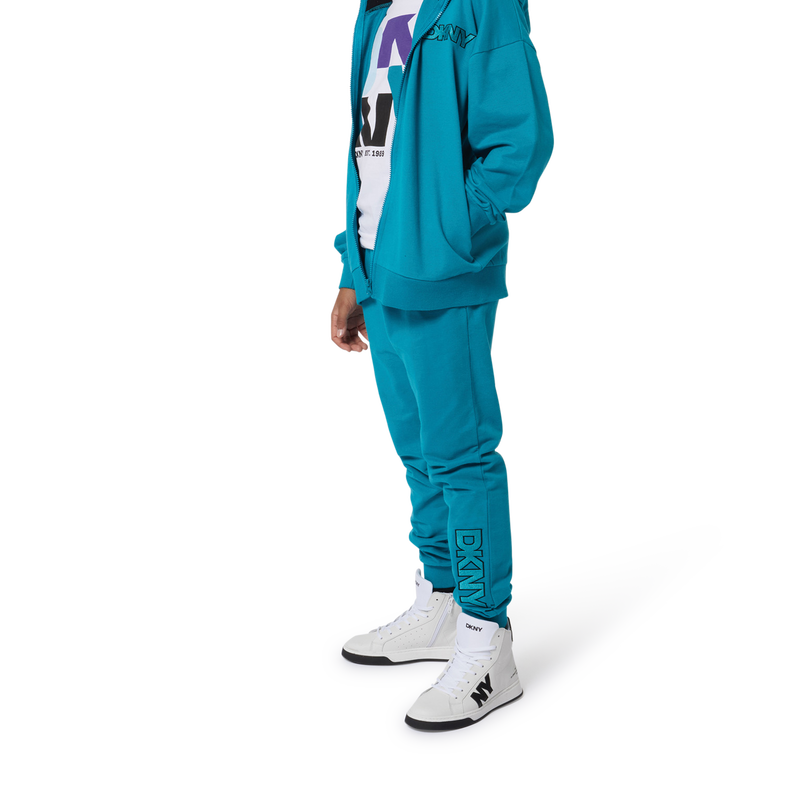 Sneakers in pelle stringate DKNY 
                        UNISEX