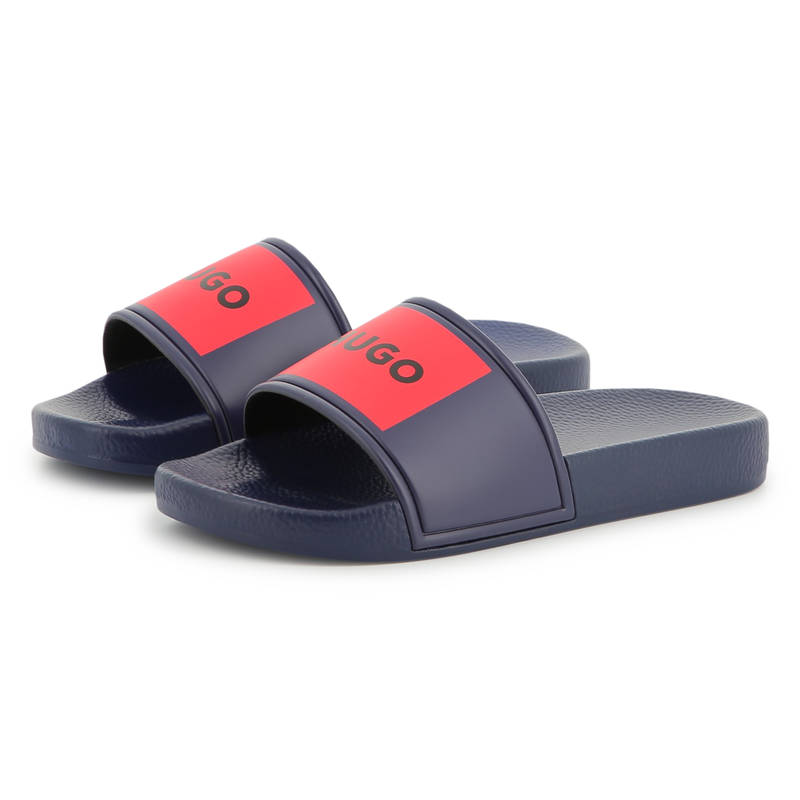 Ciabatte con patch HUGO 
                        RAGAZZO