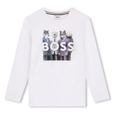 T-shirt a maniche lunghe BOSS RAGAZZO