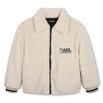 Giacca in sherpa KARL LAGERFELD KIDS RAGAZZO