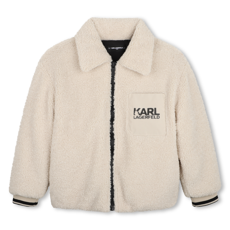 Giacca in sherpa KARL LAGERFELD KIDS 
                        RAGAZZO
