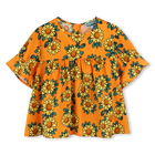 Blusa in raso di cotone KENZO KIDS 
                    BAMBINA