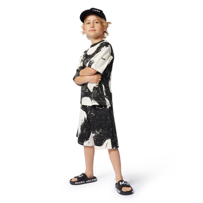 Bermuda con stampa Margherite MARC JACOBS RAGAZZO