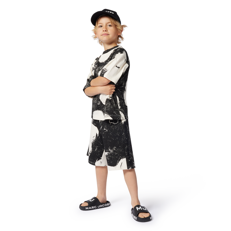 Bermuda con stampa Margherite MARC JACOBS 
                        RAGAZZO