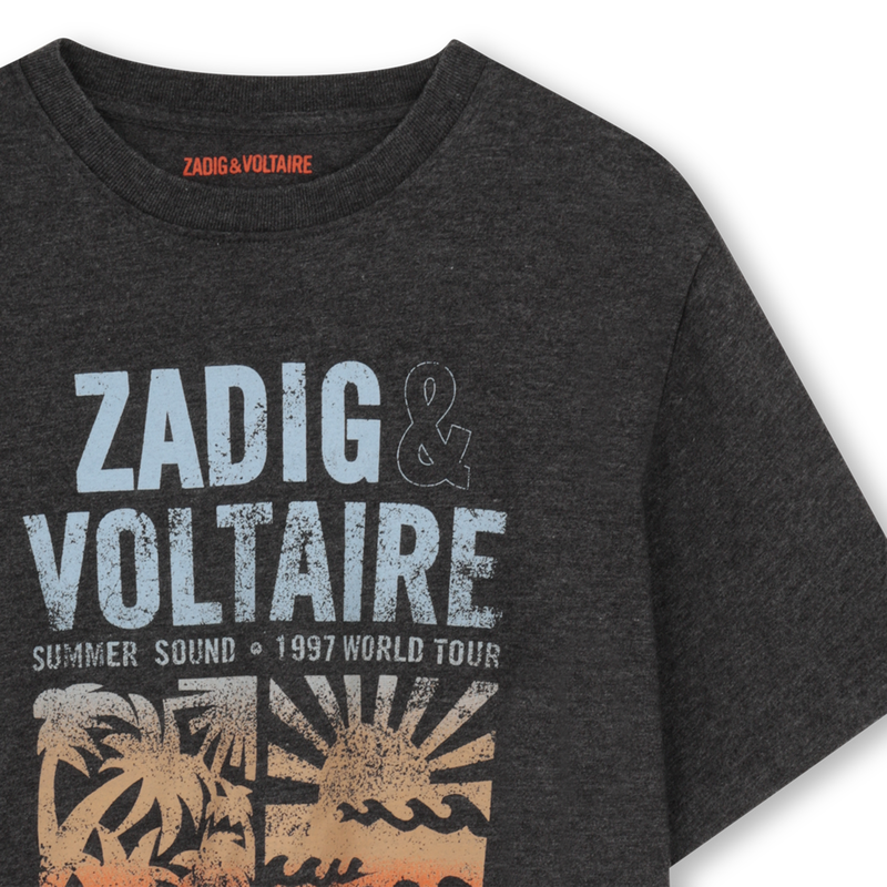 T-SHIRT A MANICHE CORTE ZADIG & VOLTAIRE 
                        RAGAZZO