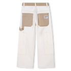 Pantaloni regolabili in twill TIMBERLAND 
                    BAMBINO